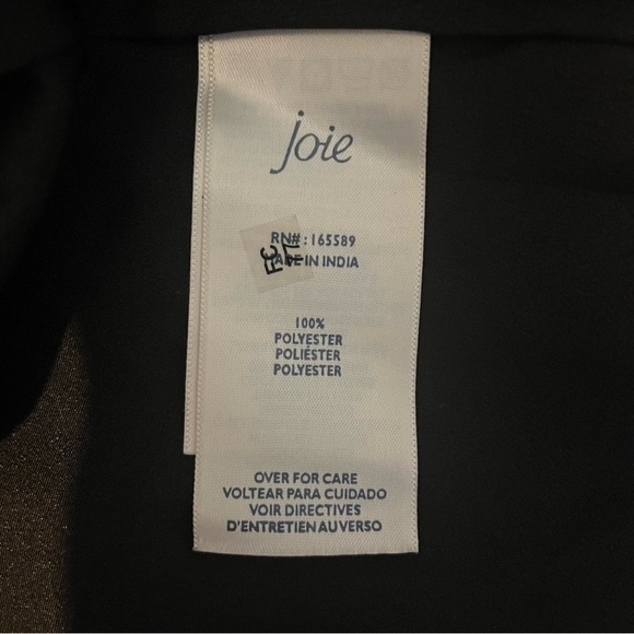 JOIE Long Balloon Sleeve MIDI Dress Black M - Picture 10 of 10